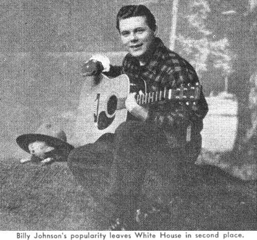 Billy Johnson, Ginty (on log) and Wally (on top of guitar) - Courtesy: Jack Maier