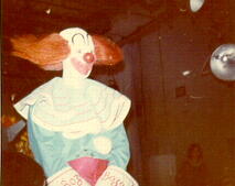 Bozo speaks with parents in the audience during a break. (Donated by Skip McCloskey)