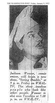 Jackson Weaver - (1953 Photo)