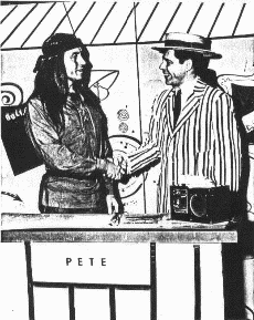 Pete Jamerson (right) with Michael Ansara on Pete and His Pals Show