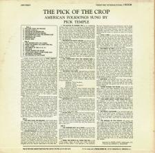 *The Pick of the Crop* Cover, Pick Temple's Prestige International Phono Album  (Donated by Jack Maier)