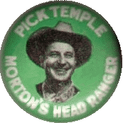 Pick Temple/Morton's Head Ranger Button