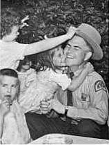 Ranger Hal at a Personal Appearance - Photo From His WTOP Bio (Donated by Tom Buckley, WUSA-TV)