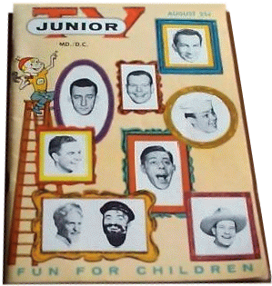 Grandpa and Tugg (lower left corner) on TV Junior Magazine, August 1959 (Courtesy: Jack Maier)