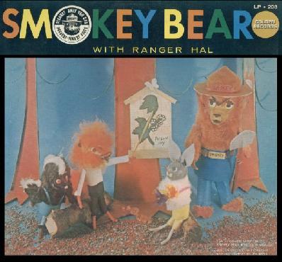 Smokey Bear with Ranger Hal LP Recording (Courtesy: Jack Maier)