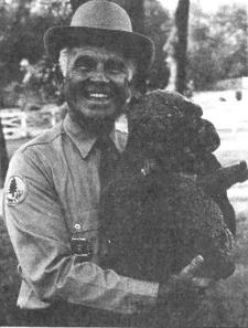 Hal and Friend at Colvin Run Mill in the 1980s