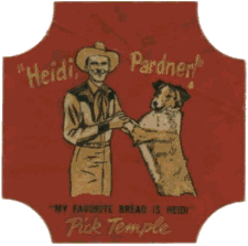 1950s Heidi Bread Wrapper