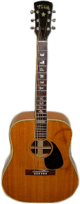 One of Pick Temple's Guitars