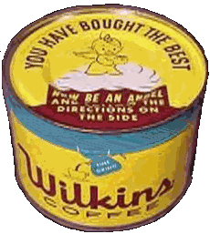 Wilkins Coffee Tin (From the '60s)(Donated by Jack Maier)