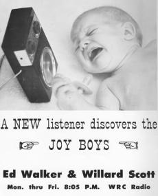 Joy Boys Ad in the 1963 AFTRA Directory (Donated by Skip McCloskey)